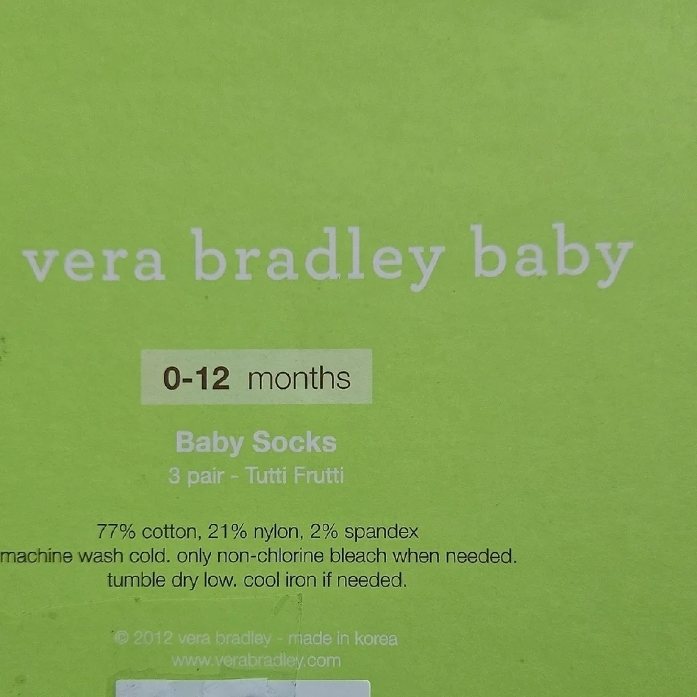 Vera Bradley Baby Socks - Tutti Frutti